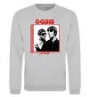 Свитшот Oasis on tour Серый меланж фото