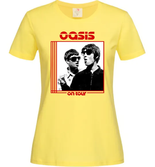 Жіноча футболка Oasis on tour Лимонний фото