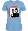 Жіноча футболка Oasis on tour Блакитний фото
