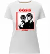 Жіноча преміум футболка Oasis on tour Білий фото