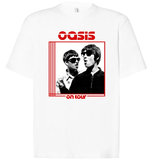 Футболка Оверсайз Oasis on tour Белый фото