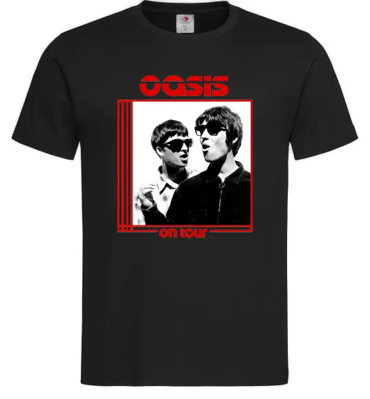 Мужская футболка Oasis on tour Черный фото