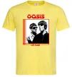 Мужская футболка Oasis on tour Лимонный фото