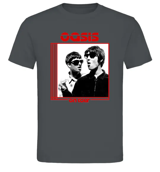 Мужская футболка Oasis on tour Графит фото