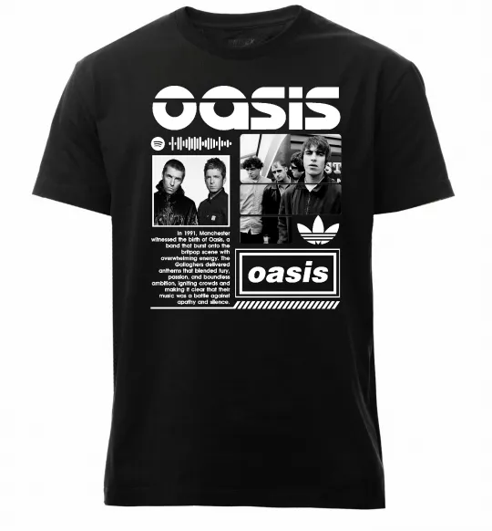Мужская премиум футболка Oasis bio Черный фото