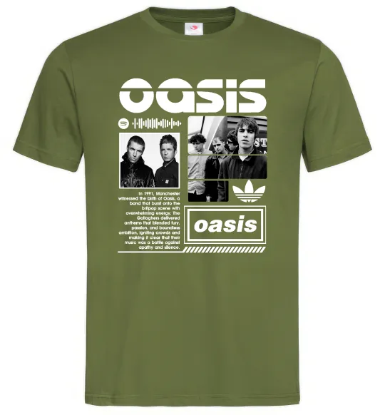 Мужская футболка Oasis bio Оливковый фото