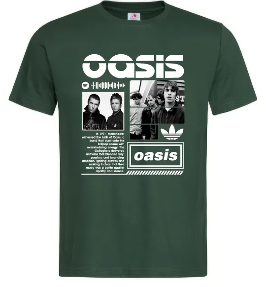 Мужская футболка Oasis bio Темно-зеленый фото