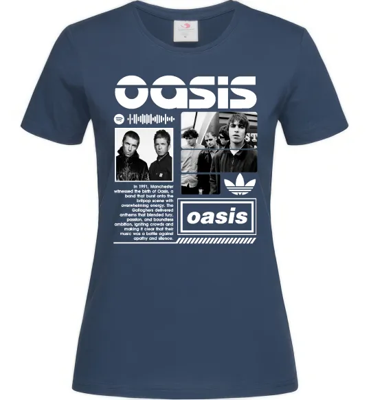 Жіноча футболка Oasis bio Темно-синій фото