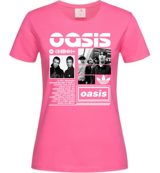 Жіноча футболка Oasis bio Яскраво-рожевий фото