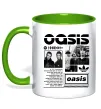 Чашка з кольоровою ручкою Oasis bio Зелений фото
