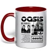 Чашка з кольоровою ручкою Oasis bio Червоний фото