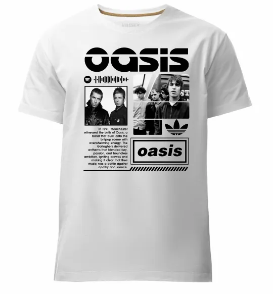 Мужская премиум футболка Oasis bio Белый фото