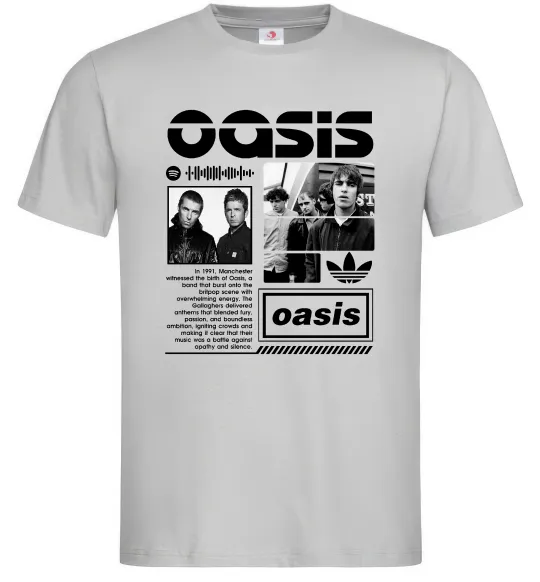 Мужская футболка Oasis bio Серый фото
