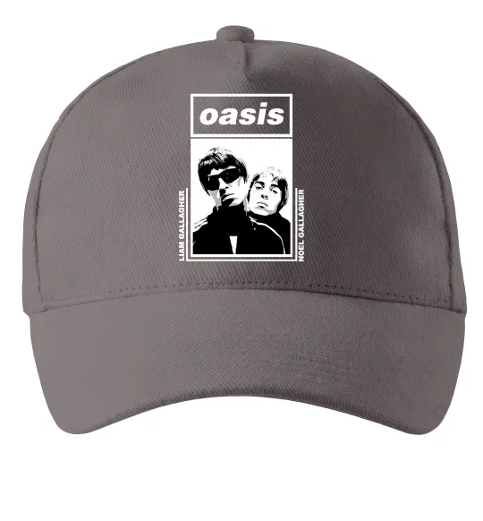 Кепка Oasis Gallagher brothers Сірий фото
