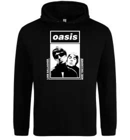 Мужская толстовка (худи) Oasis Gallagher brothers Черный фото
