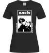 Жіноча футболка Oasis Gallagher brothers Чорний фото