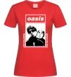 Жіноча футболка Oasis Gallagher brothers Червоний фото