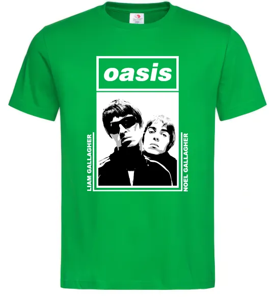 Чоловіча футболка Oasis Gallagher brothers Зелений фото