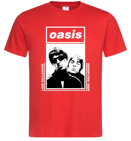 Чоловіча футболка Oasis Gallagher brothers Червоний фото