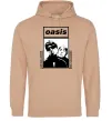 Женская толстовка (худи) Oasis Gallagher brothers Песочный фото