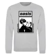 Свитшот Oasis Gallagher brothers Серый меланж фото
