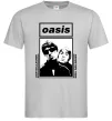 Чоловіча футболка Oasis Gallagher brothers Сірий фото