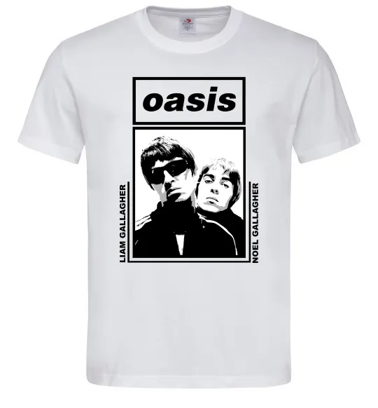 Чоловіча футболка Oasis Gallagher brothers Білий фото