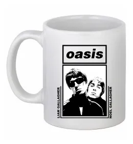 Чашка керамічна Oasis Gallagher brothers Білий фото