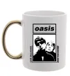 Чашка с цветной ручкой Oasis Gallagher brothers Золото фото