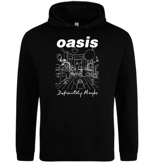 Жіноча толстовка (худі) Oasis definitely maybe Чорний фото