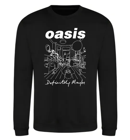 Свитшот Oasis definitely maybe Черный фото