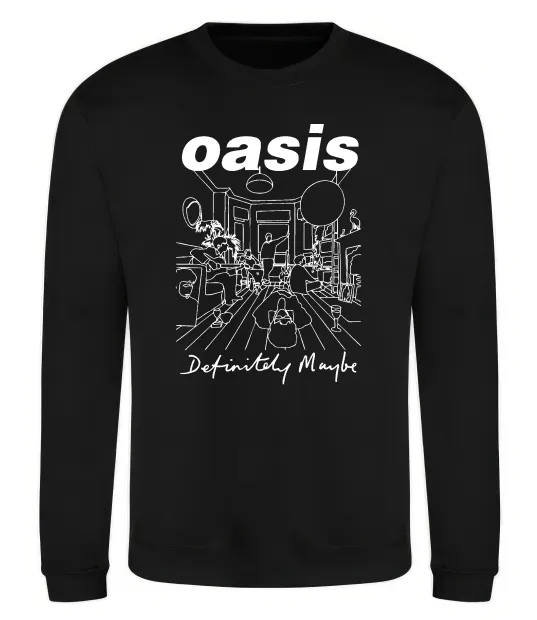 Свитшот Oasis definitely maybe Черный фото