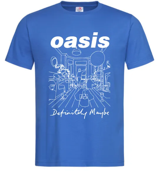 Чоловіча футболка Oasis definitely maybe Яскраво-синій фото