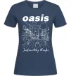 Жіноча футболка Oasis definitely maybe Темно-синій фото