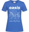 Жіноча футболка Oasis definitely maybe Яскраво-синій фото