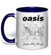Чашка з кольоровою ручкою Oasis definitely maybe Глибокий темно-синій фото