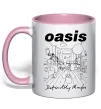 Чашка з кольоровою ручкою Oasis definitely maybe Ніжно рожевий фото