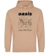 Мужская толстовка (худи) Oasis definitely maybe Песочный фото