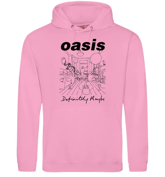 Женская толстовка (худи) Oasis definitely maybe Розовый фото