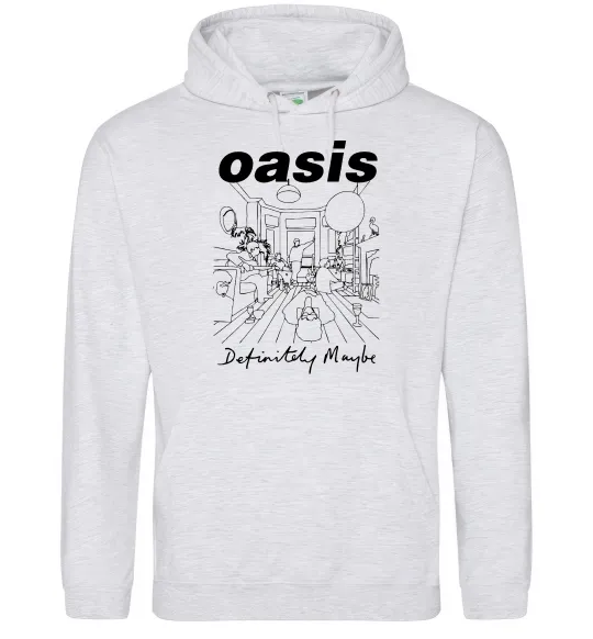 Жіноча толстовка (худі) Oasis definitely maybe Сірий меланж фото