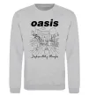 Свитшот Oasis definitely maybe Серый меланж фото