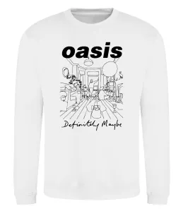 Свитшот Oasis definitely maybe Белый фото