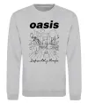 Свитшот Oasis definitely maybe Серый меланж фото