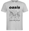 Чоловіча футболка Oasis definitely maybe Сірий фото