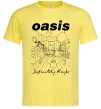 Чоловіча футболка Oasis definitely maybe Лимонний фото