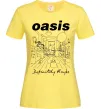 Жіноча футболка Oasis definitely maybe Лимонний фото