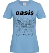 Жіноча футболка Oasis definitely maybe Блакитний фото