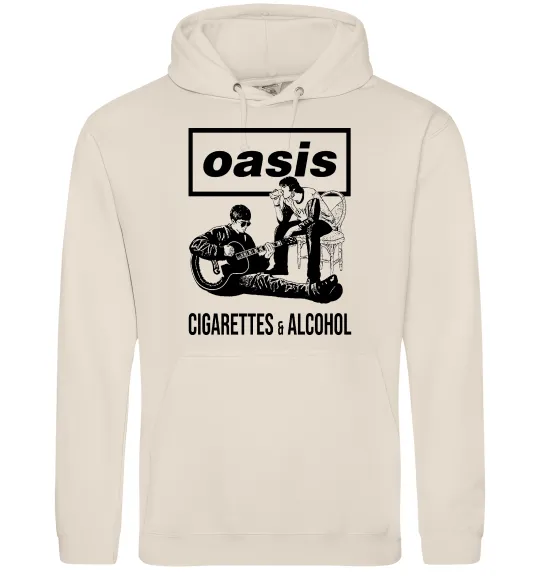 Женская толстовка (худи) Oasis cigarettes and alcohol Таш фото
