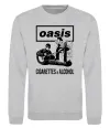 Свитшот Oasis cigarettes and alcohol Серый меланж фото