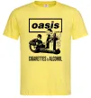 Чоловіча футболка Oasis cigarettes and alcohol Лимонний фото